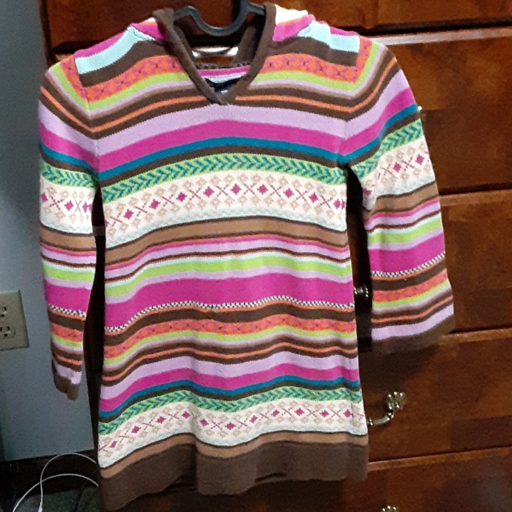 Baby gap hooded sweater dress